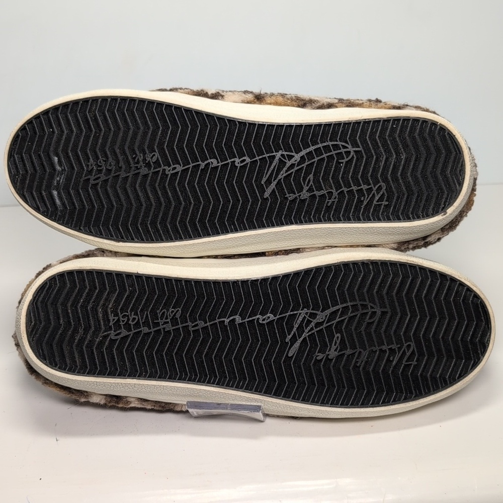 Vintage Havana Tan and Cream Faux Fur slip on Sneakers womans size 8.5 - Picture 13 of 16
